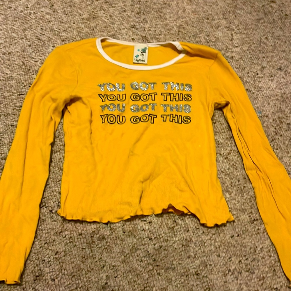 cute yellow top